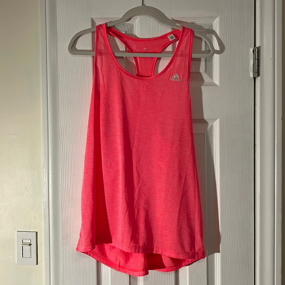 Adidas Orange Coral Tank Top Running